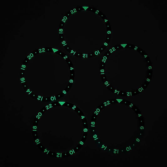 SKX INSERT: SAPPHIRE GMT LUMED BEZEL INSERT